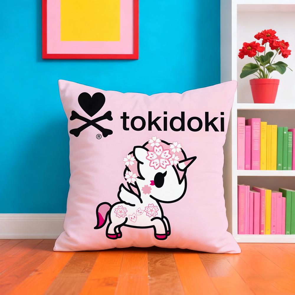 T-tokidoki Аниме Наволочка Наволочка Плюшевая Ткань Мягкая Двусторонняя Печать Домашний Диван Высококачественная Подушка