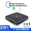 Wired To Wireless 2 In 1 AI Box Carplay Wif & Bluetooth 5.0 Android Auto Plug and Play Carplay Wireless Adapter for VW Toyota