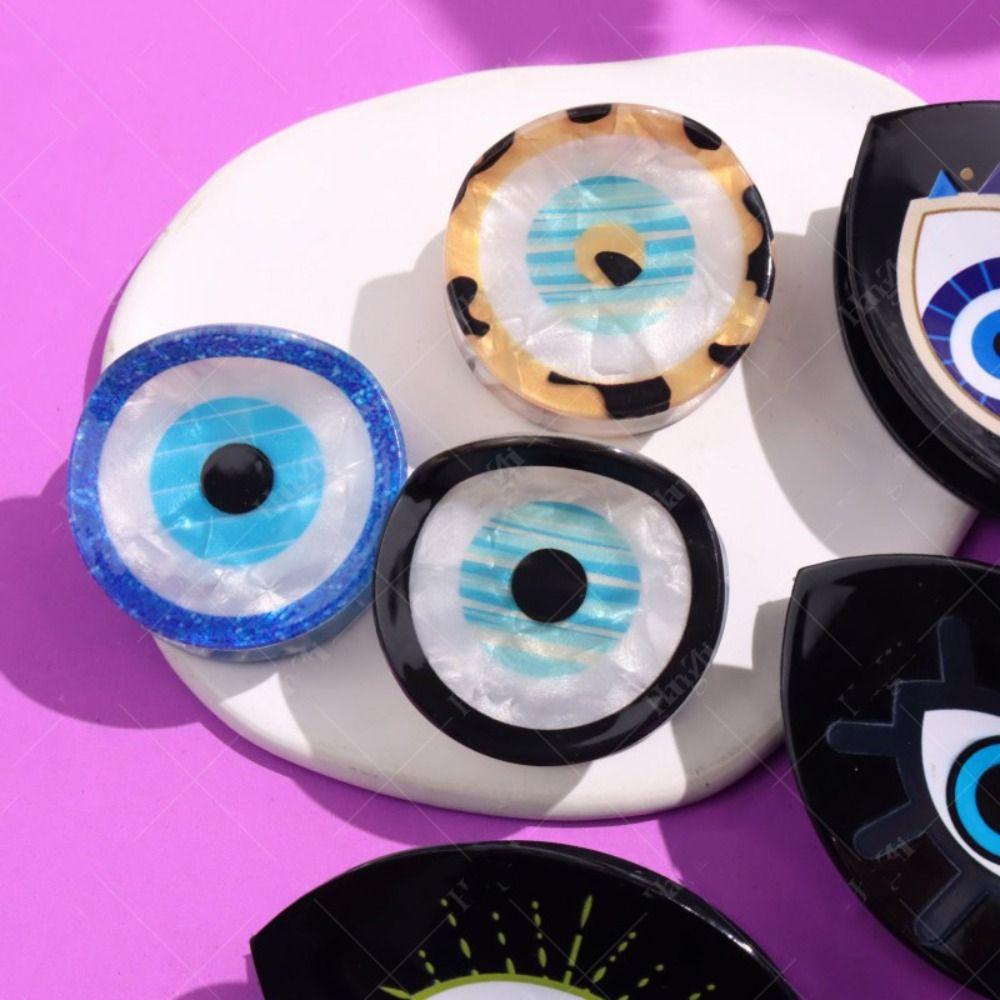 Kroean Style Blue Demon Eye Hair Claw Ponytail Holder Hair Clip Blue Devil's Eye Shark Clip Girls