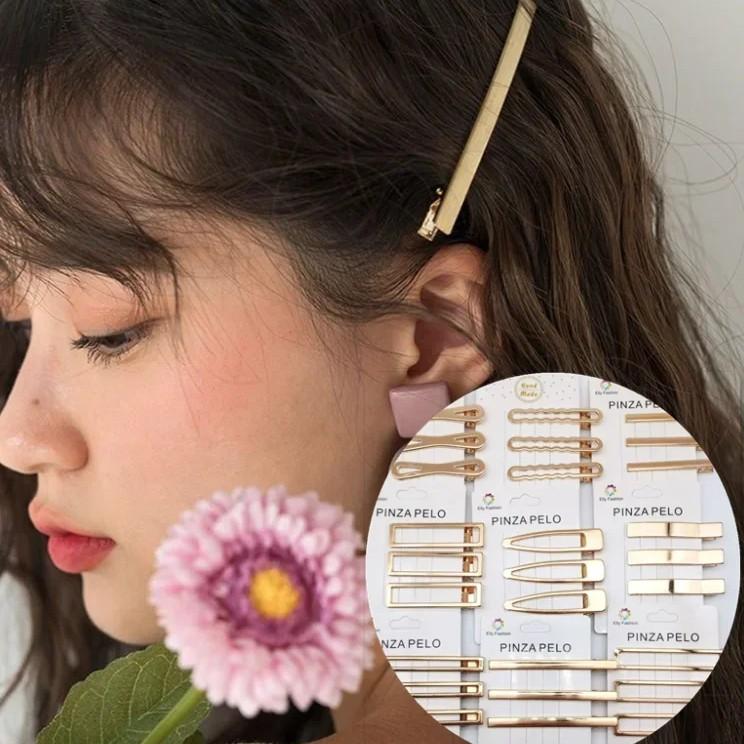 3 Pcs/ Set Geometric Bangs Clips Korean Fashion Hairpins Side Hairgrips Women Girls Hair Accessories Hair Jewelry