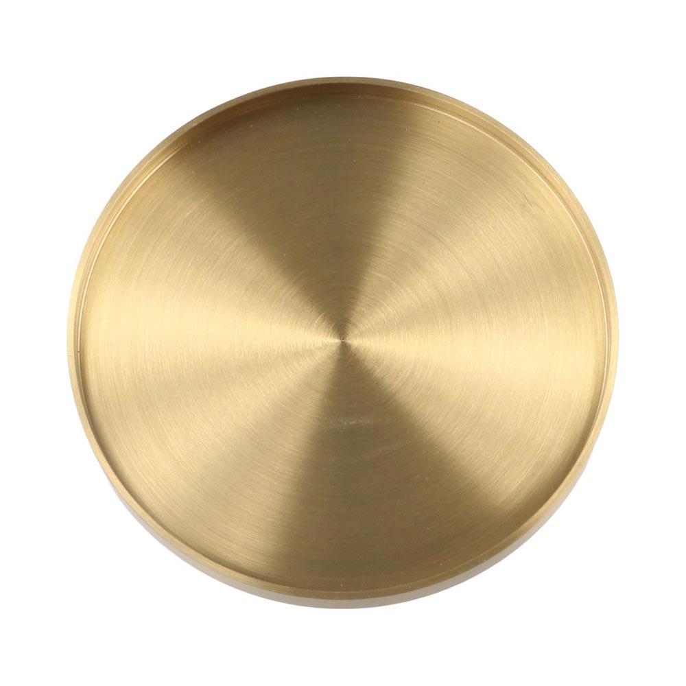 Round Brass Coaster Heat Resistant Cup Mats Tables Centerpieces Decorations Tea Tray  Coffee Tables