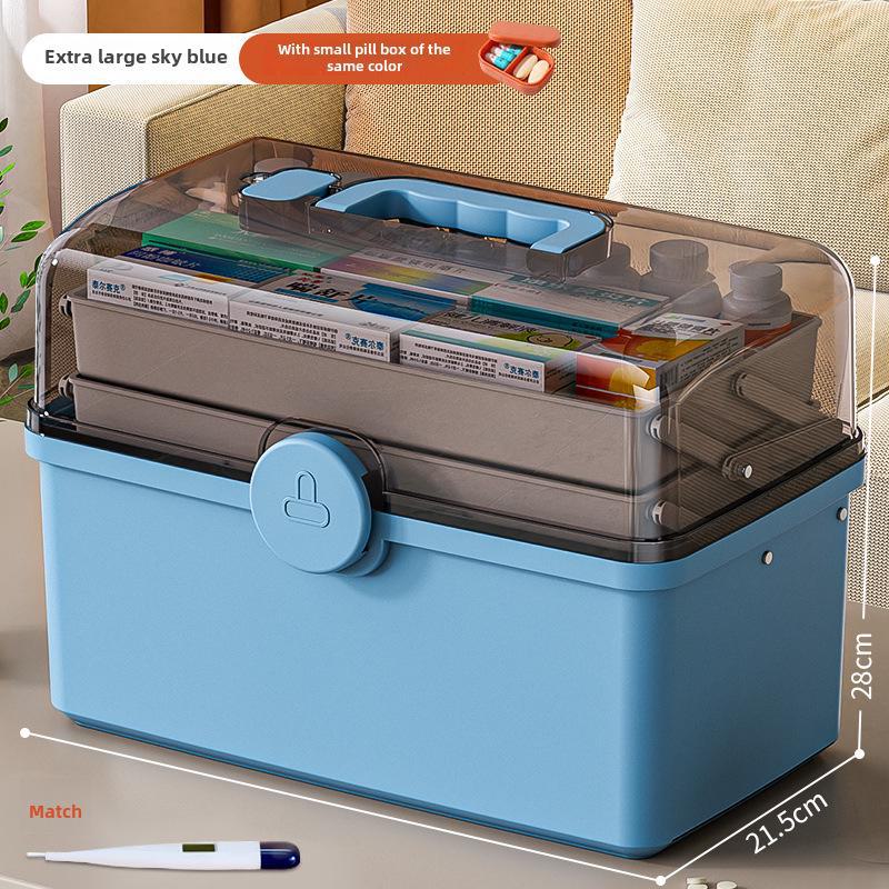 Набор многослойных коробок для хранения лекарств большой емкости