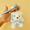 Cute Lace Bow Decoration Cartoon Plush Bear Doll Pendant Children Toy Gift For
