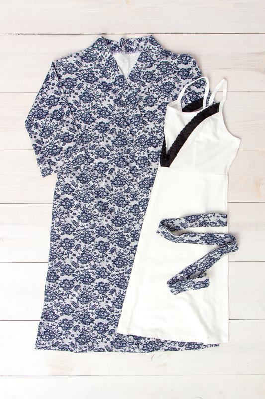 Women’s Robe and Nightgown Set – Soft, Elegant & Luxurious, Any Season, 8000-002 HC