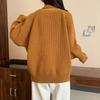 Sweater for Women Autumn Winter Thickened  Warm Knitted Stretchy Long Sleeve Oversize Tops