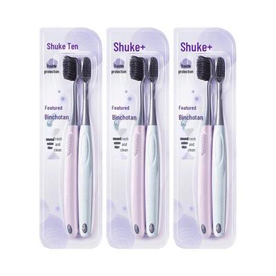 Зубная щетка Shuke Carbon Silk Energy с мягкой щетиной, 6 штук
