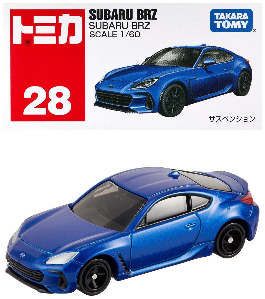 Такара Томи "Томика Нет. 28 SUBARU BRZ Box" Игрушечная миниатюрная машинка для детей от 3 лет и старше, в коробке, соответствует стандартам безопасности игрушек, знак ST, TOMICA TAKARA TOMY
