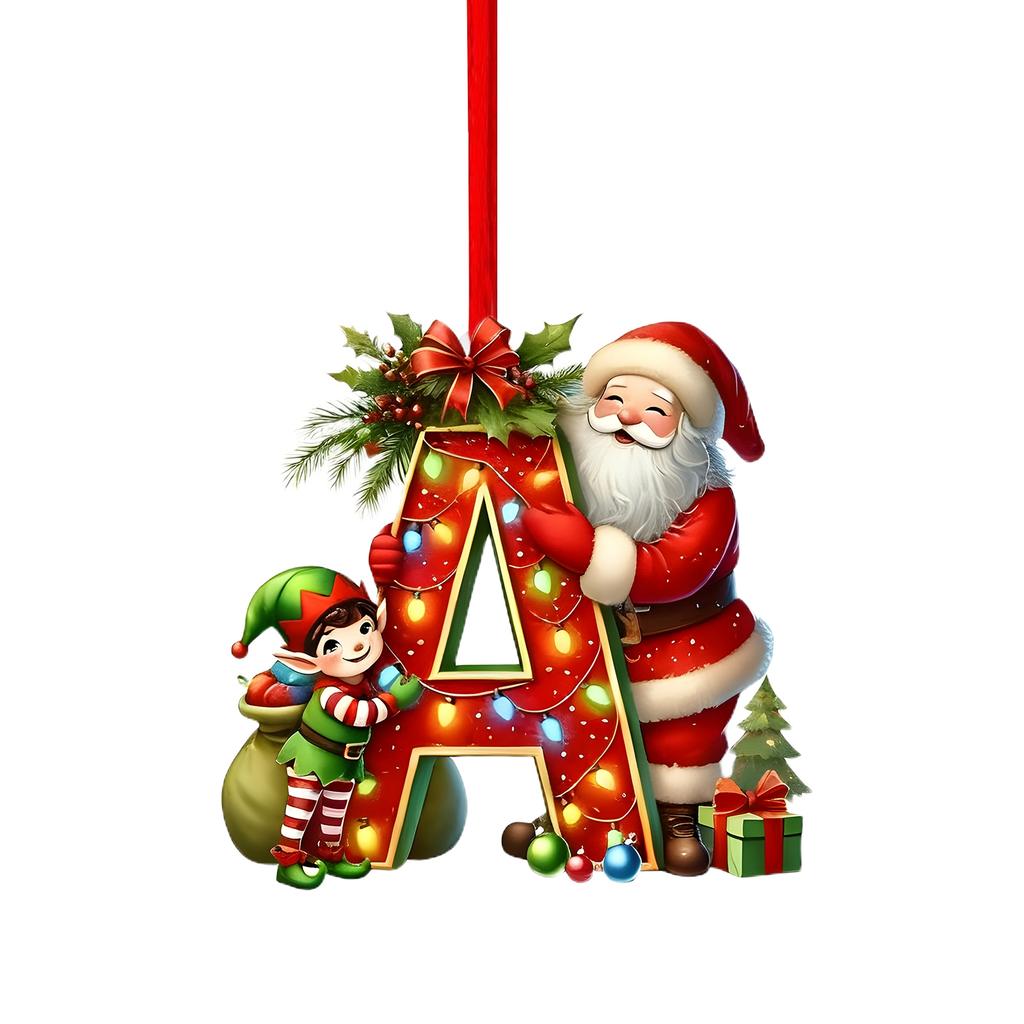 26 Letter,Christmas,Ornaments,Acrylic,1