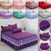 (No Pillowcase)Princess Skirt Bedspread Home Textile Bed Skirt Bedroom Coverlets Bedspreads Sheets Dust Cover Bedding