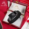 Paul Messder Men's High-End Genuine Leather Automatic Buckle Belt