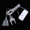 Decoration With Switch 3m Transparent Extension Cord 220V Cable Light String Extension Cord