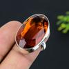 Медовый Топаз Драгоценный Камень 925 Стерлинговое Серебро Подарок Ювелирное Изделие Кольцо Размер 8