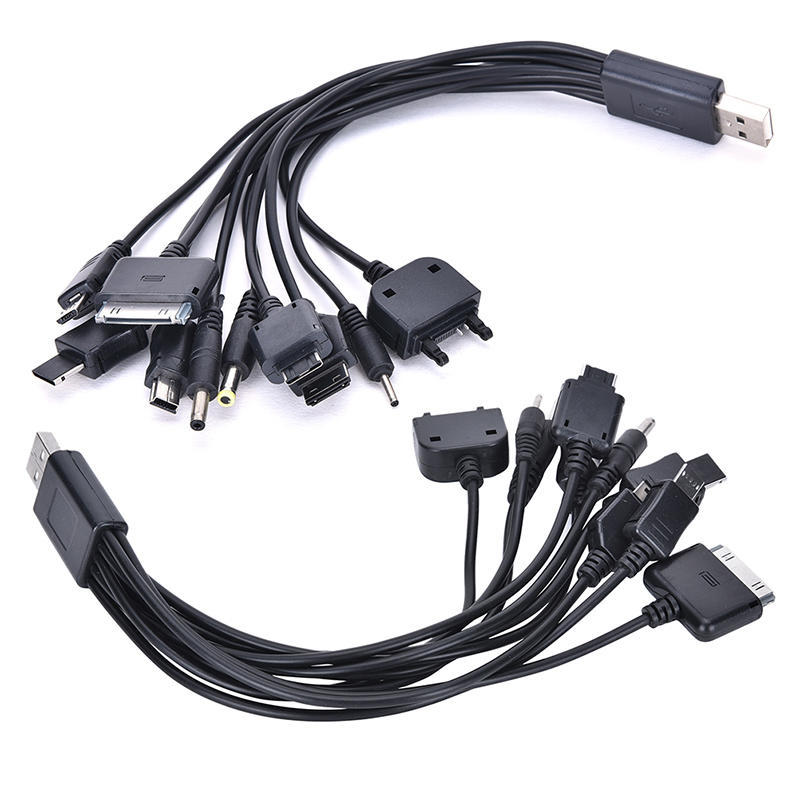 10 в 1 USB универсальный многофункциональный USB-кабель для зарядки сотового телефона