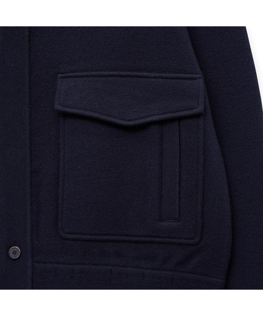 Iolo Merino Wool A-One Knit Jacket_Dark Navy