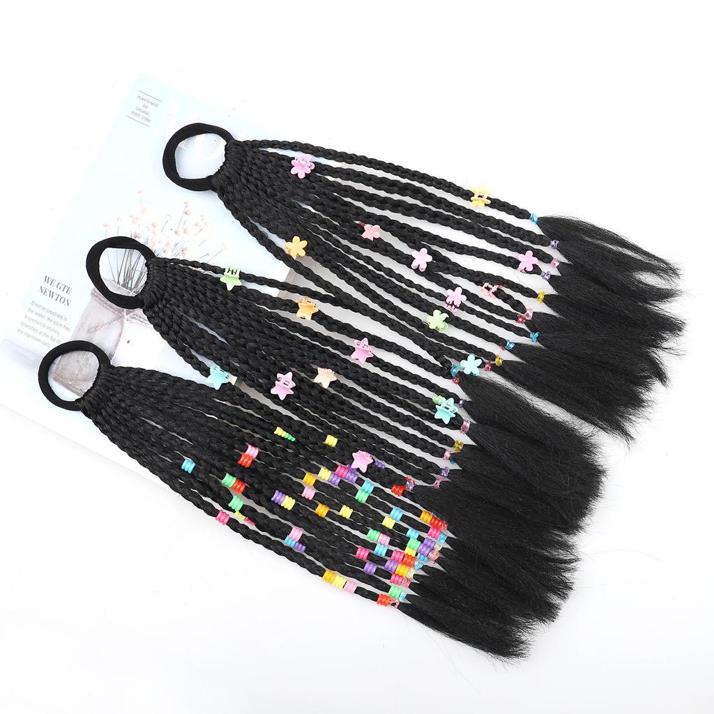 Синтетические 12 косичек, плетеные волосы для наращивания волос «конский хвост» для женщин/детей, накладные волосы, накладные волосы, хвостики