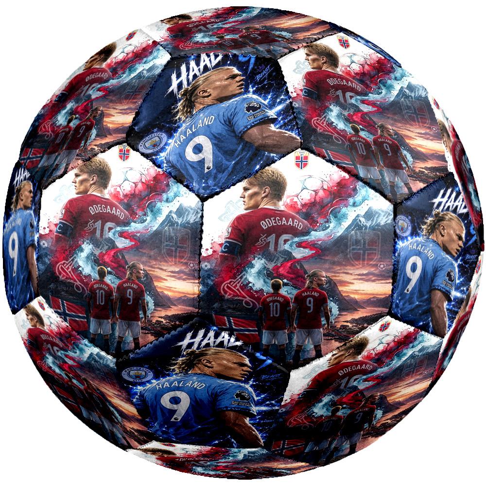 Haaland Norwegian National Football Team Size 5 Football Machinestitched Indooroutdoor Training And Matches Ideal For Soccer Enthusiasts