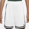 Nike Детские баскетбольные шорты, эластичные, с логотипом, свободные, повседневные шорты, детские шорты, белые FJ6802-100