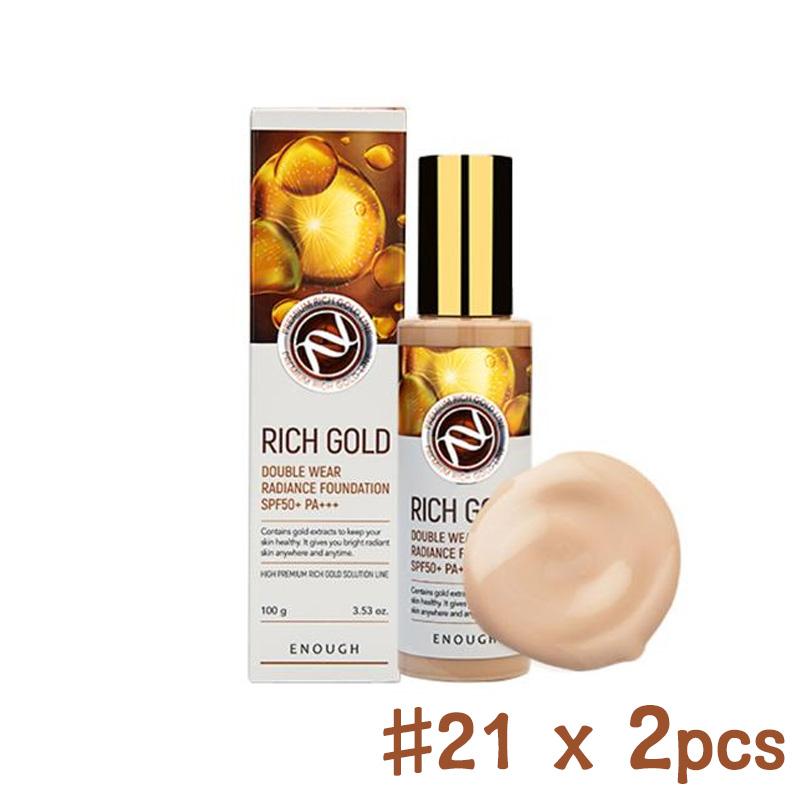 ENOUGH Тональный крем Premium Rich Gold Double Wear Radiance 100 мл (9 вариантов)