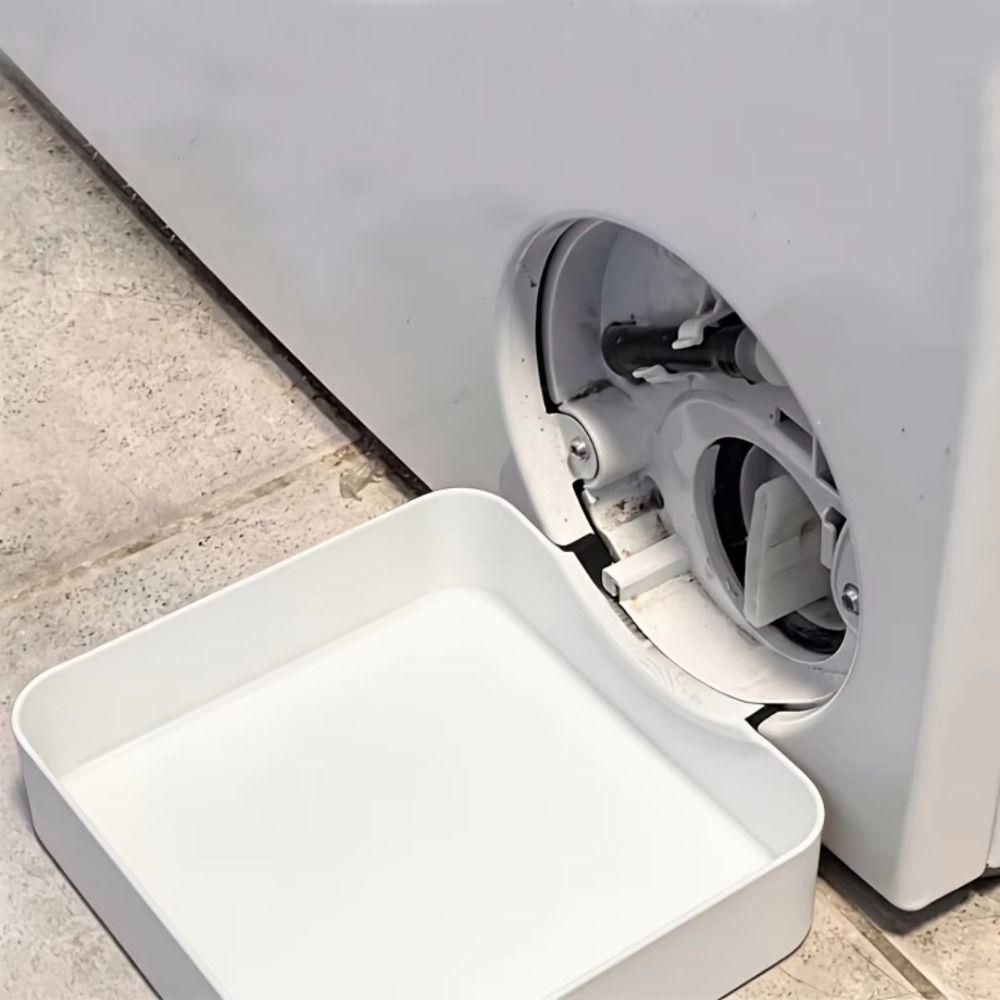 Water Collection Washing Machine Drain Pan Front Filter Drawer Tray For Cleaning