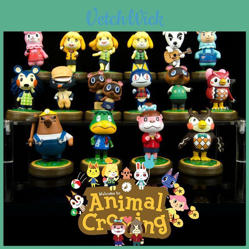 Очаровательные фигурки Animal Crossing Яркие ПВХ куклы Подарок для детей