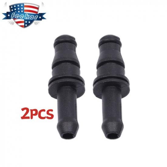 2x Black Expansion Tank Coolant Hose Connector Fit for 02-05 Mercedes C230