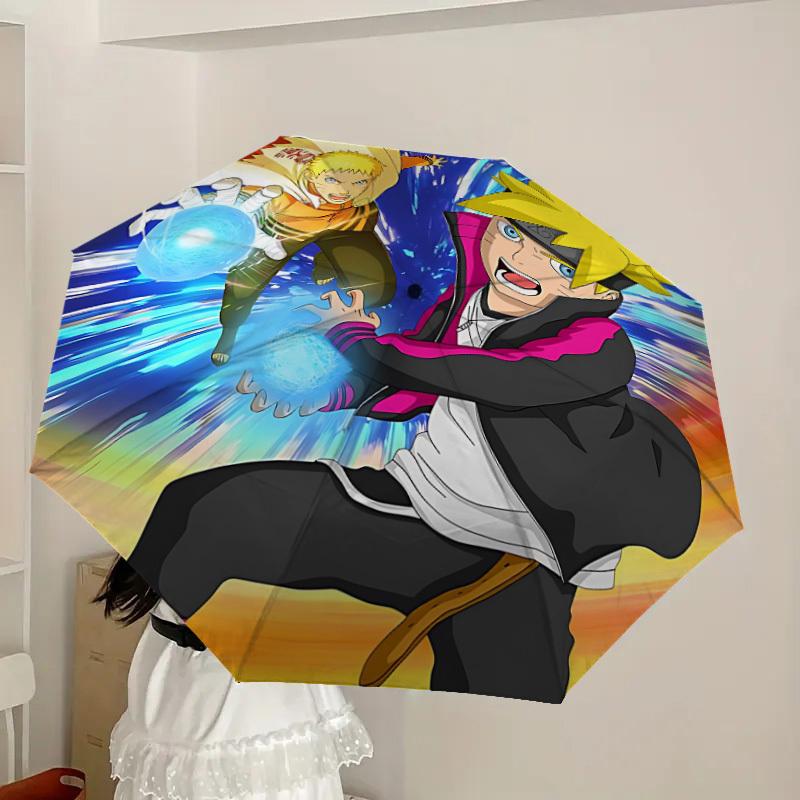 1pc Naruto, Anime Artwork Automatic Folding Umbrella] Durable Iron Frame & Rod, Portable Folding, Makes a Great Holiday Gift yy251016276