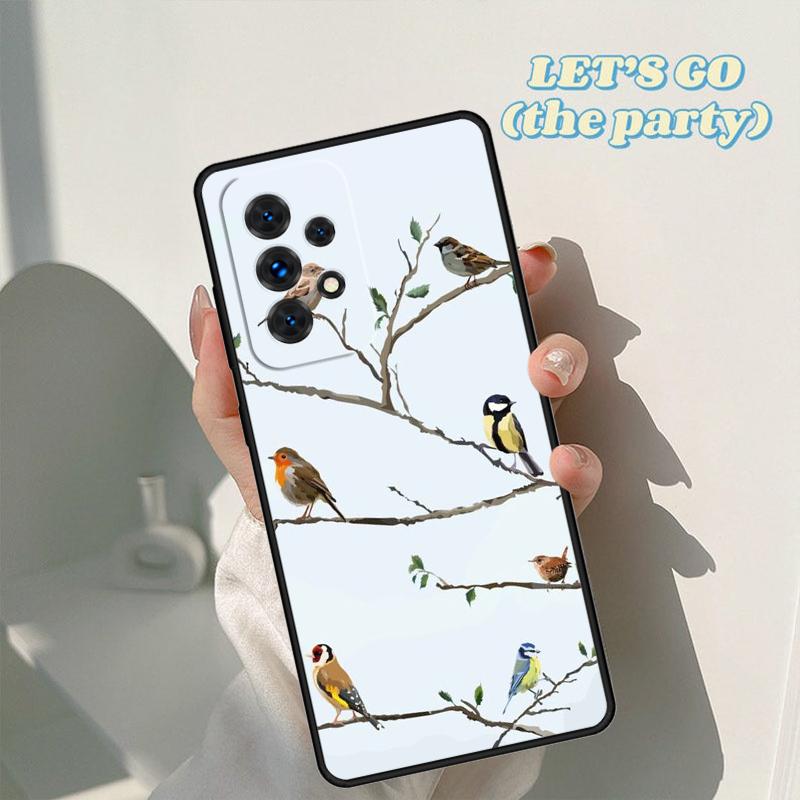 Чехол для телефона 'Садовые птицы' Для Samsung Galaxy A42 A31 A40 A51 A71 A32 A80 A91 A52 A72 A73 A20e A21S A50 A70 A11 A12 Чехол