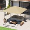 Ersatzdach für Pavillon 3 x 3 m wasserabweisend Pavillondach UPF30/Ersatzbezug Oxford-Stoff, 370 g/m², Beige