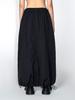 Yiiel Sporty Nylon Maxi Skirt Black