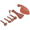 Violin Chin Rest Set 4 4 Wood Tailpiece Tuning Peg End Button Kit Parts Accessory BZ10