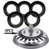 5Pcs Rubber Seal Basket Strainer Plug Gasket Franke Fitting Sink Drainer Kitchen Sink Part