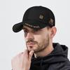 Summer Sun Protection Black Rubber Brim Hard-top Quick-drying Baseball Hat Embroidered Breathable Hat