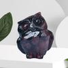 Скульптура совы, реалистично выглядящая, прекрасный искусственный кристалл, ручная работа, полированная статуя совы, статуя животного, украшение для рабочего стола