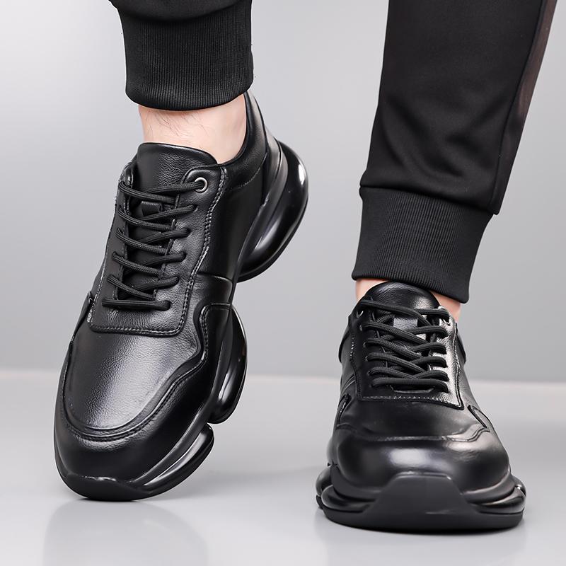 Fashion Casual Running Shoes Comfortable Walking Shoes Non-Slip Sole Sneakers 2025 New Arrival Male Flats Men's Leather Sports Shoes