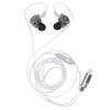 USB C Gaming Earbuds with Detachable 2Pin Cable HiFi Wired Earphones Built in Microphone and Sound Card