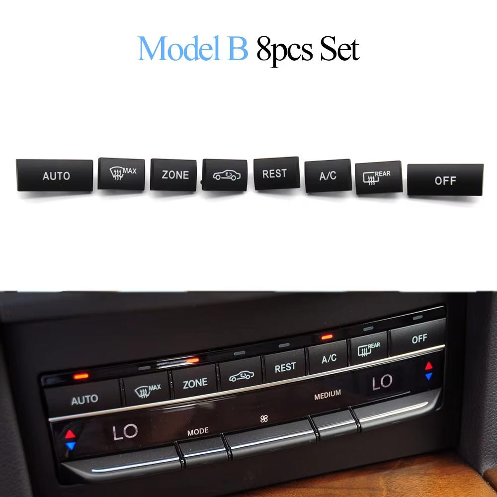 Car Central Console Air Conditioner AC Heater Button Switch Cover Climate Control Caps For Mercedes Benz E Class W212 2009-2016