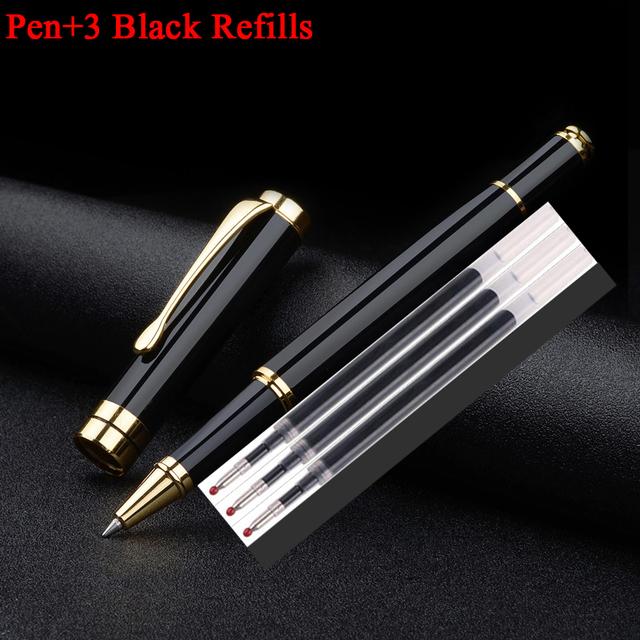 Hiigh Quality Full Metal Luxury Business Men Signature Roller Ballpoint Pen Good Quality Signature Pen Buy 2 Send Gift