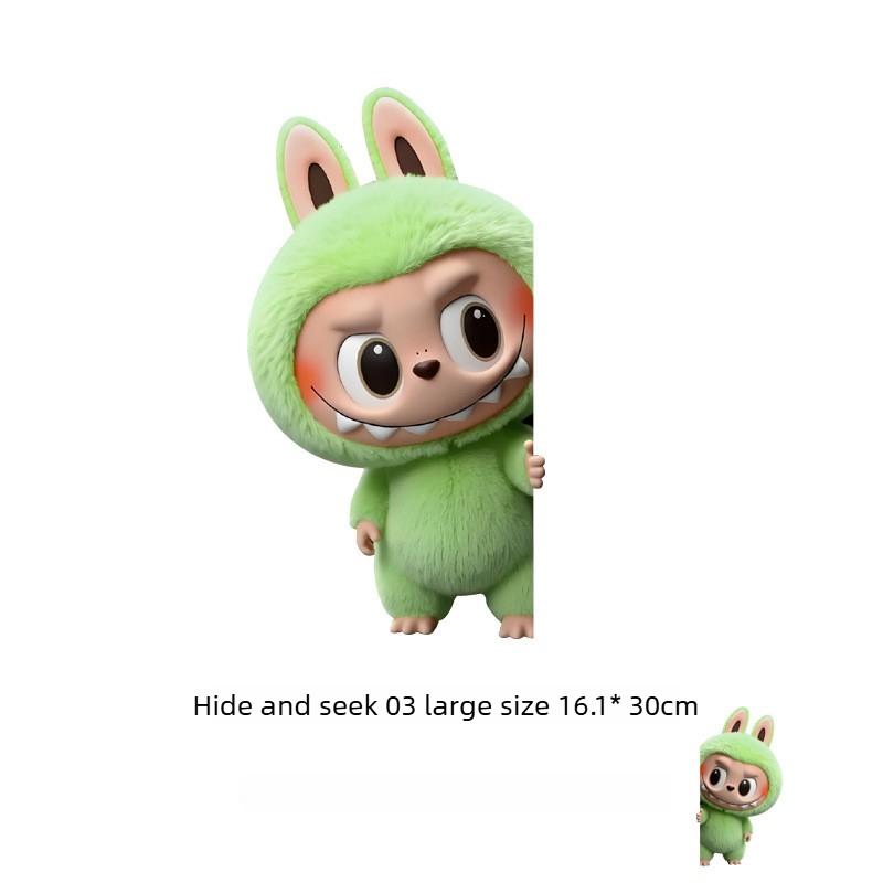 Peek-a-boo Electric Car Personalized Decoration Sticker Car Scratches Cover Cute Suitcase Sticker