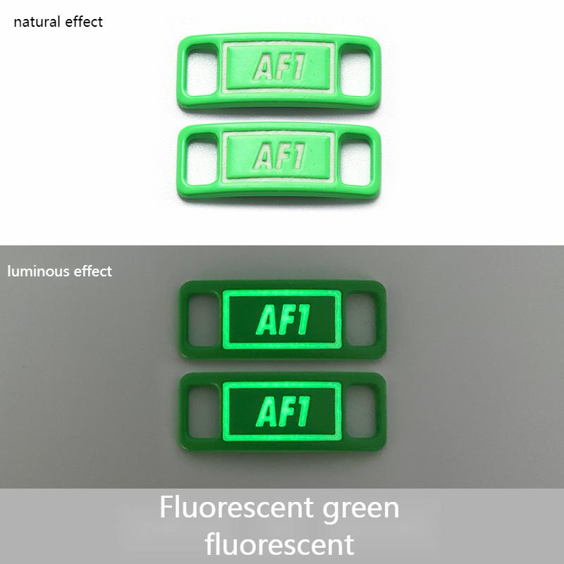 № 8, 2 шт., шнурки с флуоресцентной пряжкой для обуви, светящиеся шнурки для кроссовок AF1, аксессуары для обуви, декоративные шнурки