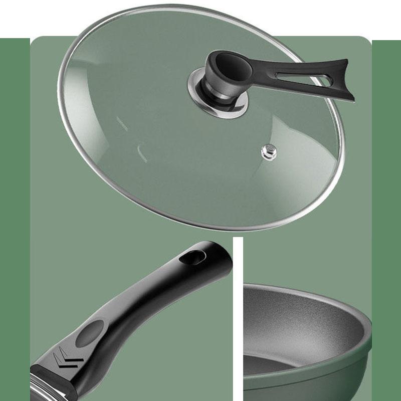 Stainless Steel Frying Pan Non-stick Home Honeycomb Pancake Omelet Pan Multi-functional Steak Wok