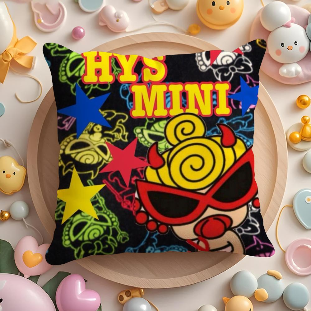 Japan Fashion HHysteric MMini Cushion Cover Plush Fabric Soft DoubleSided Printed Sofa Warm Winter Home Gift Pillow Cover