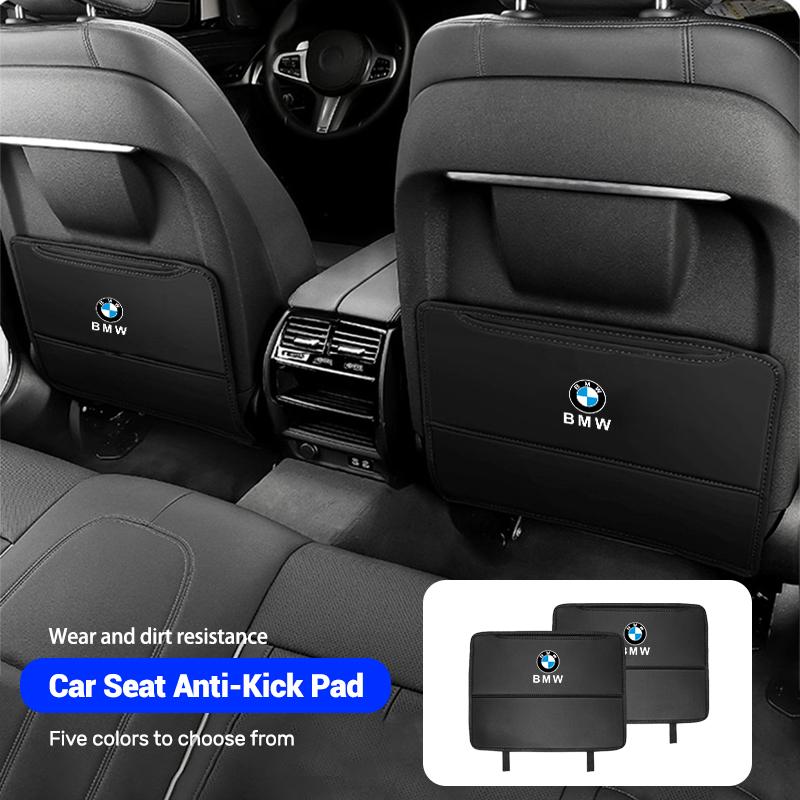 For BMW E81 Car Seat Anti-kick Cushion Seat Back Storage Pocket Sticker For BMW X4 X5 X6 X7 F10 F20 F30 G20 G30 1 2 3 4 5 7 Series X1 X3