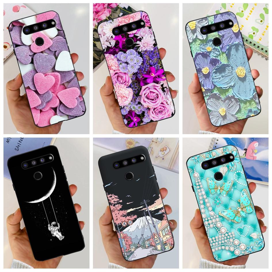 Чехол-крышка для LG V35 ThinQ Для LG V40 V50 V50S ThinQ Ударопрочные силиконовые чехлы Модный Цветочный Мягкий Funda Для LGV50 ThinQ Бампер
