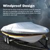 Чехол для лодки, устойчивый к разрывам, с сумкой для хранения. Водонепроницаемый всепогодный чехол для лодки, подходящий для V-образного корпуса, трехкорпусного корпуса,