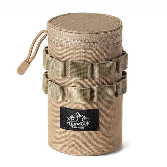 Наружный держатель для бутылки с водой из ткани Оксфорд 600D, ручка с застежкой-пряжкой, держатель для чашки с водой, несколько подвесных отверстий, термозащитный рукав для бутылки с водой