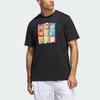 Adidas Спортивная футболка с принтом Metaverse Little Stripe, мужские топы, черные IM4631