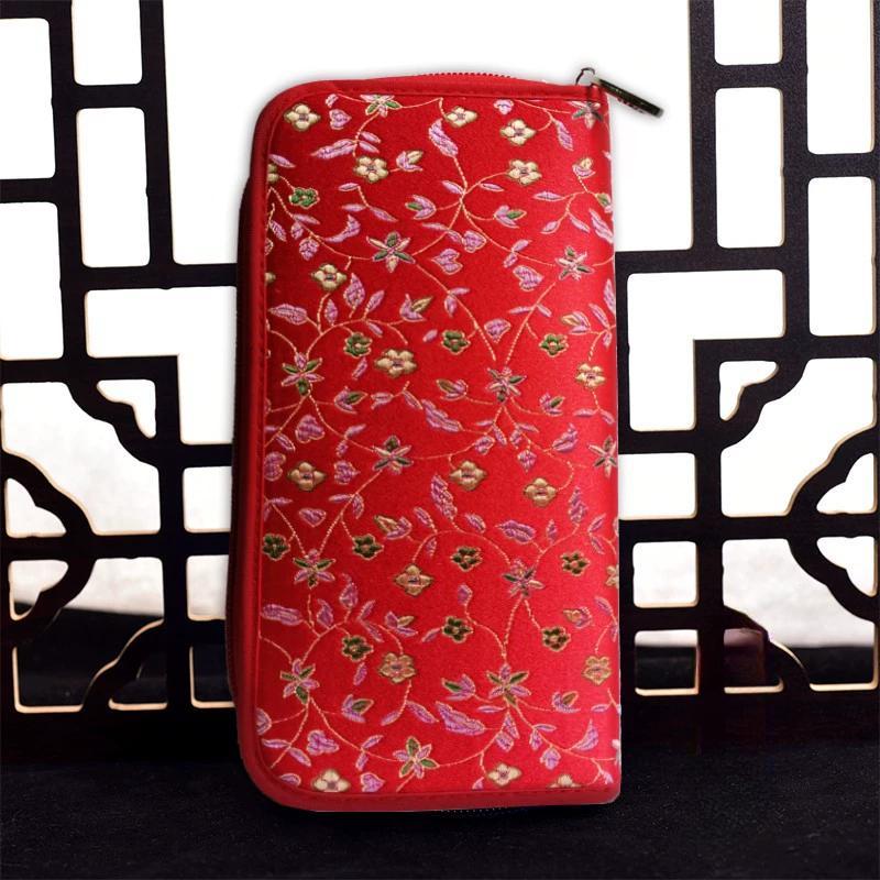 Китайский характерный подарок: Кошелек Yunjin, этническая вышивка ручной работы, подарок на день рождения для матери, праздничный подарок, женский кошелек