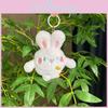 Cute Cartoon Rabbit Plush Doll Keychain With Colorful Chains For Trendy Girls