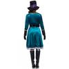 Womens Magician Costume Halloween Party Circus Tamer Stage Performance Outfit S-XXL