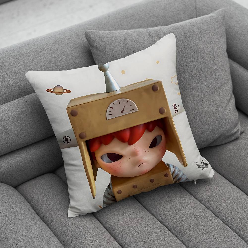 Cartoon Doll HHironoS Pillow Case Pillow Case Living Room Sofa Cushion Cover Suitable For Home Bedroom Room Decoration